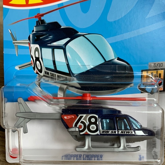 Hot Wheels Proper Chopper Helicopter Metro Hotwheels New 2024 Lets Race Copter - Picture 2 of 6